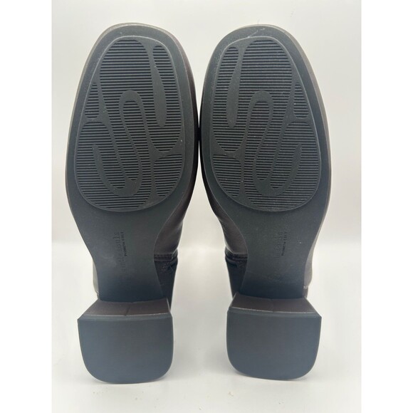 GENTLE SOULS By Kenneth Cole Eileen Women's Leather Block Heel Boots Brown 6.5M - Picture 7 of 7